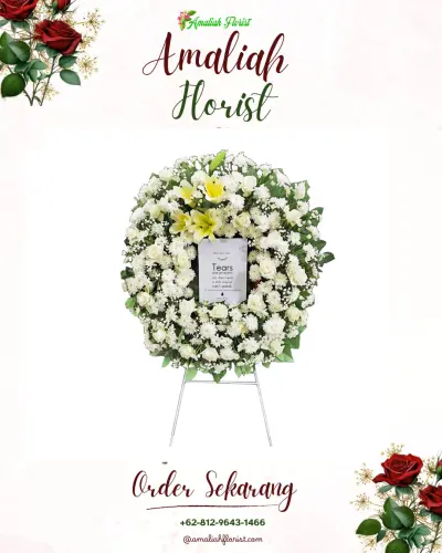 Krans Bunga Duka Cita di Cikadu
